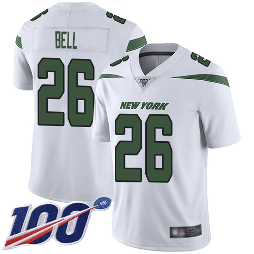 New York Jets Limited White Men LeVeon Bell Road Jersey NFL Football #26 100th Season Vapor Untouchable->youth nfl jersey->Youth Jersey